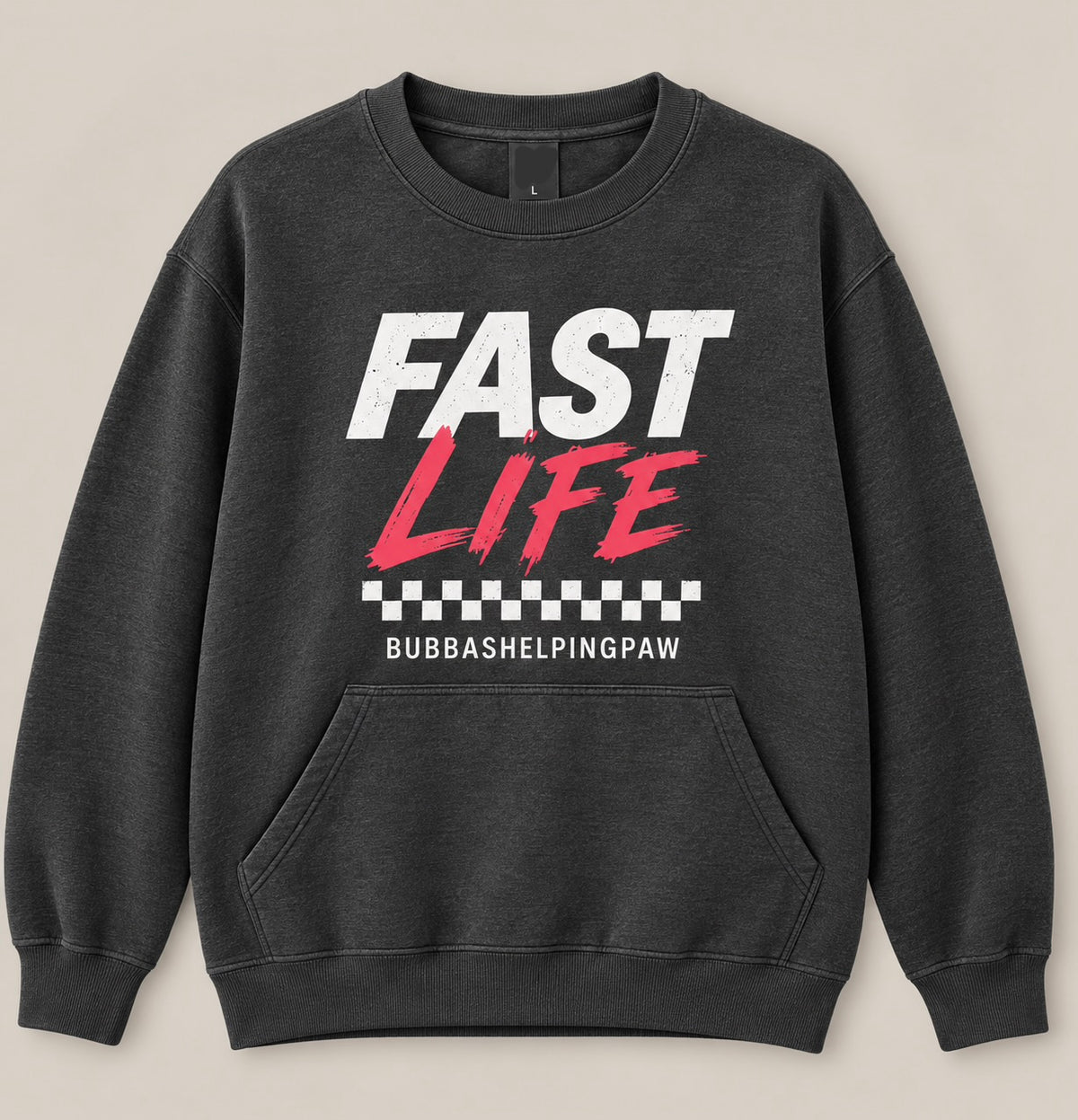 Fast Life Pocket Crewneck